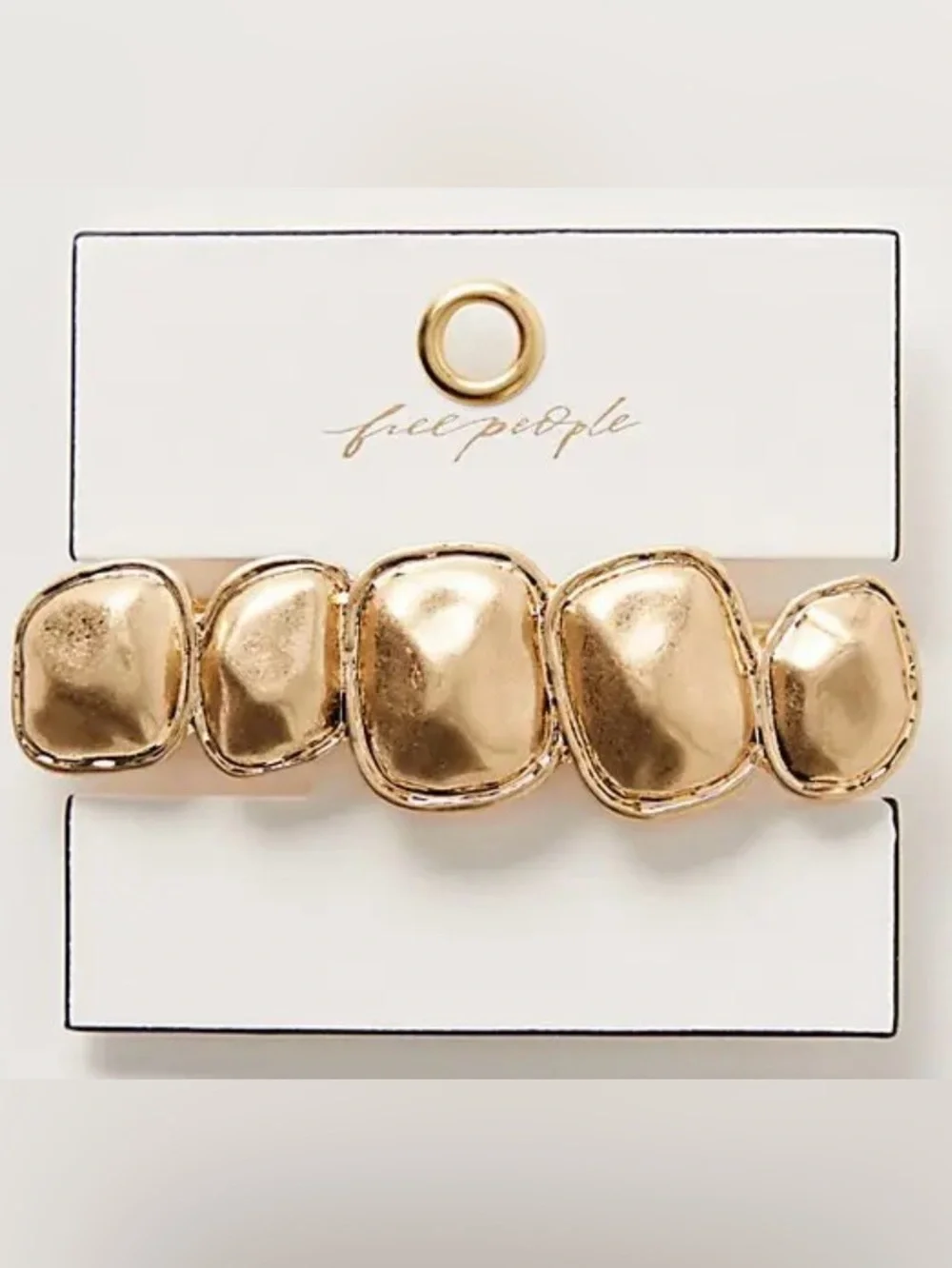 NWT Free People Rocky Barette in Gold. Hair Accessories NEW